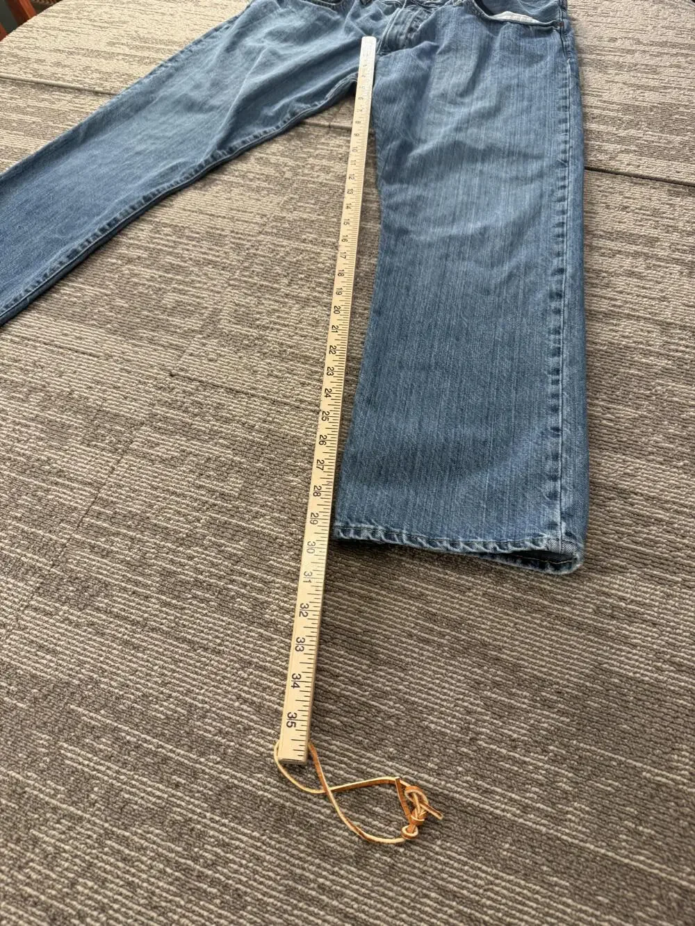 Polo Ralph Lauren Jeans Mens 35x30 Light Wash Hampton Relaxed Straight Denim